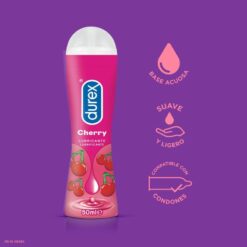 Alternative view of 🍒 Lubricante Íntimo de Cereza Durex 50ml | ¡Disfruta sin límites y con sabor!
