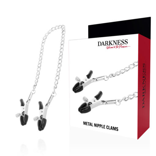 Darkness - Pinzas Ajustables Para Pezones Ajustables Metal