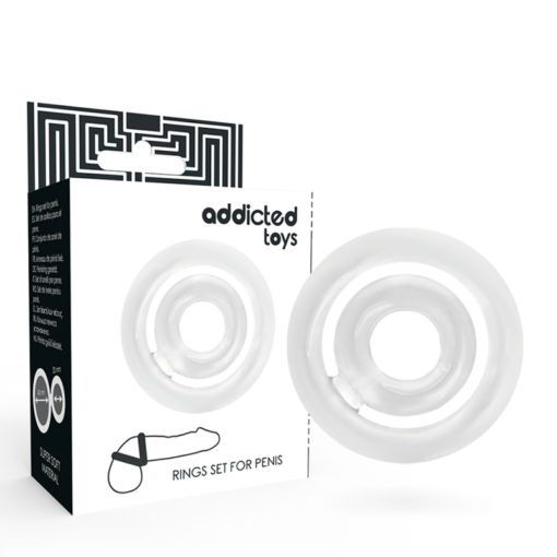 Addicted Toys Potenz Set Anillos Pene Clear