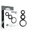 Addicted Toys Set  Anillos Pene Y Testiculos - Ahumado