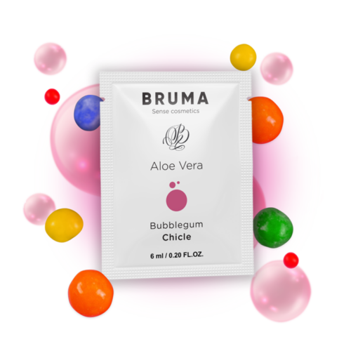 Bruma - Gel Deslizante Con Aloe Vera Sabor A Chicle 6 Ml