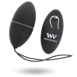 Alternative view of Womanvibe - Alsan Huevo Control Remoto Negro Silicona Negro