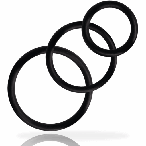 Addicted Toys Set Anillos Pene Negro