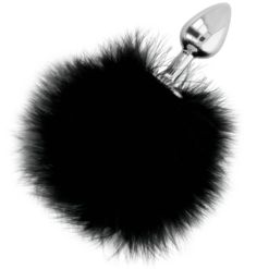 Alternative view of Darkness - Extra Buttplug Anal Con Cola Negro 7 Cm
