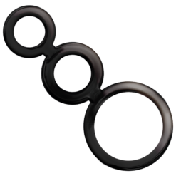 Alternative view of Addicted Toys Set  Anillos Pene Y Testiculos - Ahumado