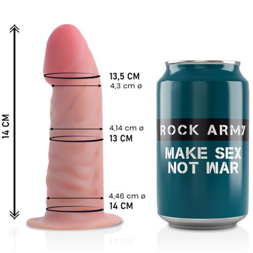 Rockarmy - Dual Density Tiger Dildo Realista 14Cm