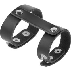 Alternative view of Darkness - Anillo Pene Y Testiculos Ajustable Leather