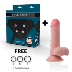 Alternative view of Rockarmy - Arnes + Dual Density Panzer Dildo Realista 17Cm